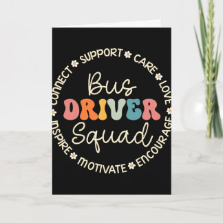 Bus Driver Squad Appreciation Week Back To School Card