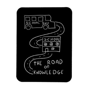 Bus Driver The Road of Knowledge Magnet