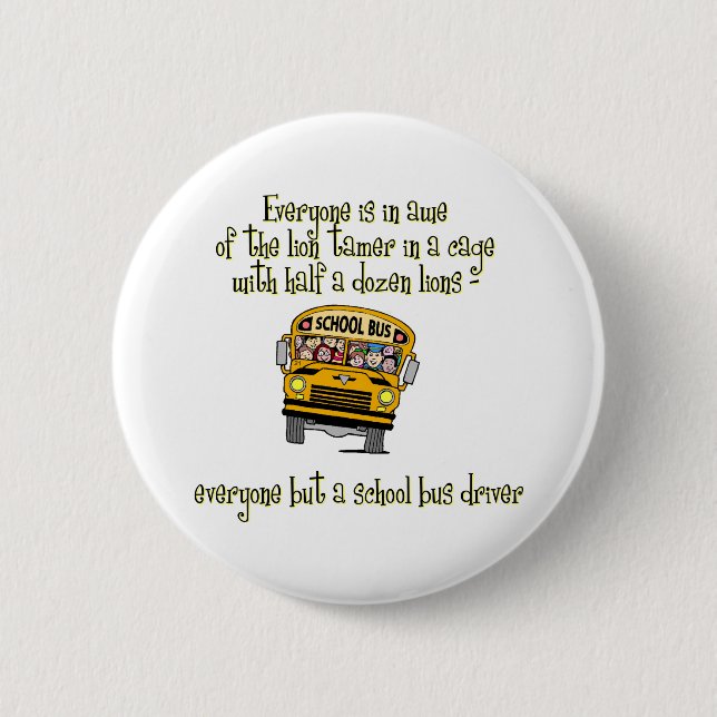 Bus Drivers 2 Inch Round Button (Front)