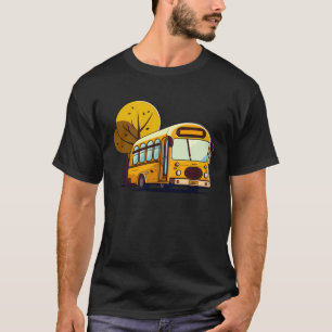 Bus In Front Of Trees Bus Driver T-Shirt
