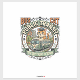 Bus Public Transit Cat Bus Public Transit Cat Vint