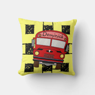 Bus scolaire coussin