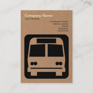 Bus Sign - Cardboard Business Card