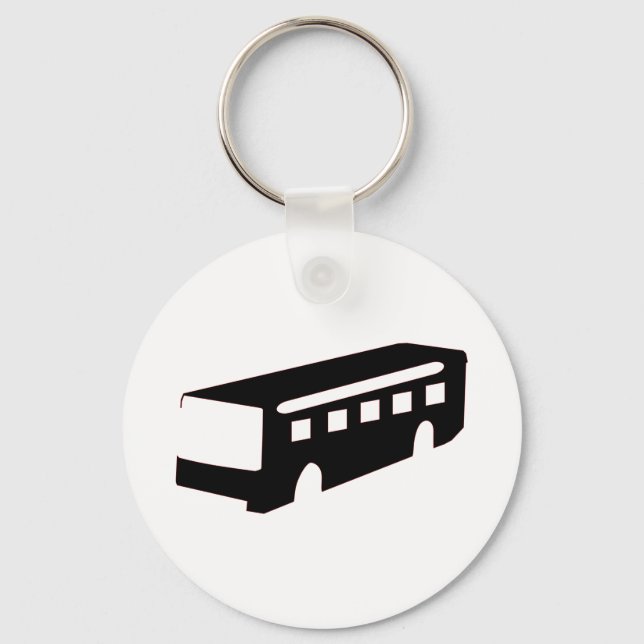 Bus Silhouette Keychain (Front)