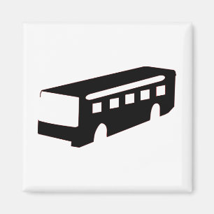 Bus Silhouette Magnet