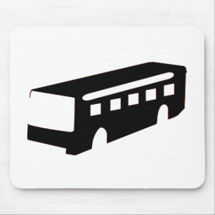 Bus Silhouette Mouse Pad