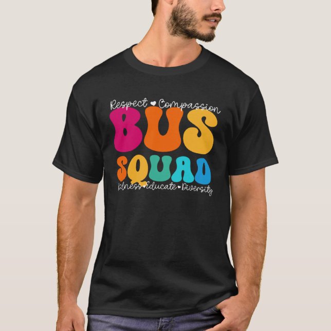 Bus Squad Appreciation Week Back to School T-Shirt (Front)