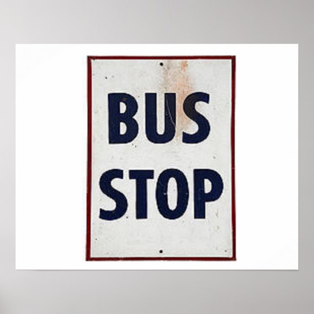 Bus Stop Poster (Front)