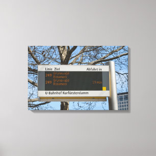 Bus Stop Sign in Berlin