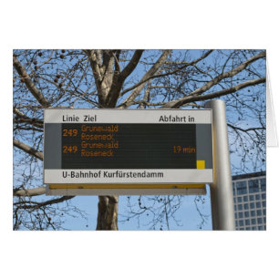 Bus Stop Sign in Berlin