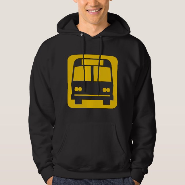 Bus symbol - Amber Hoodie (Front)