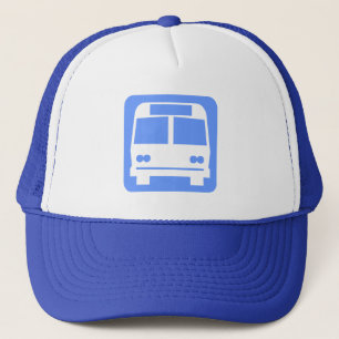 Bus symbol - Baby Blue Trucker Hat