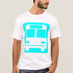 Bus symbol - Cyan T-Shirt