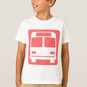 Bus symbol - Tropical Pink T-Shirt