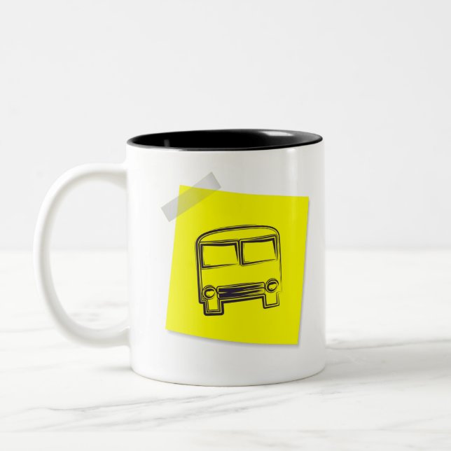 Bus Two-Tone Coffee Mug (Left)