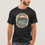 Busan South Korea Bridge Travel Art Badge T-Shirt<br><div class="desc">Busan retro vector travel design. Busan,  a large port city in South Korea,  is known for its beaches,  mountains and temples.</div>
