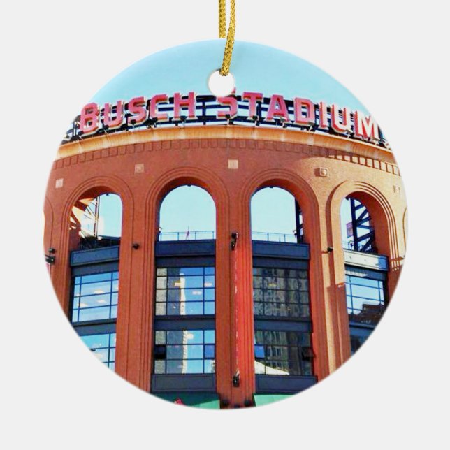 Busch Stadium, St Louis, Christmas Ornament, Ceramic Ornament (Front)