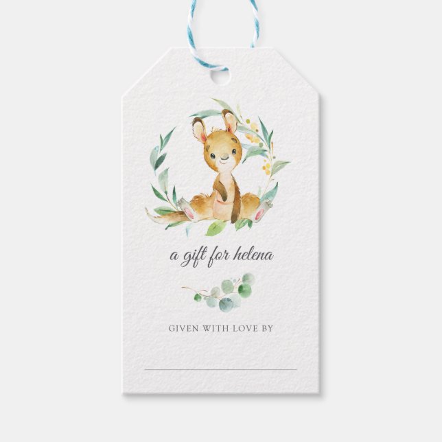 Bush Baby Kangaroo Afficher les étiquettes de douc (Devant)
