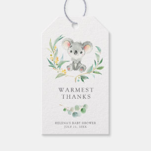 Bush Baby Koala Baby Shower Favour Tags