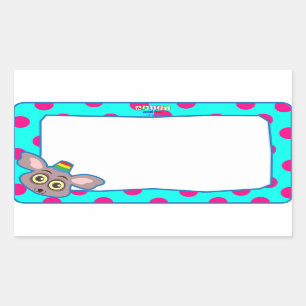 Bush Baby Name Tag Sticker
