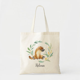 Bush Baby Platypus Personalized Tote Bag