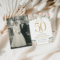 Bush Pink Floral 50th Anniversary 