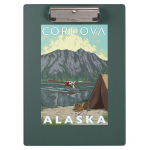 Bush Plane & Fishing - Cordova, Alaska Clipboard