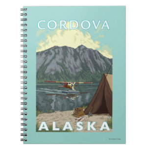 Bush Plane & Fishing - Cordova, Alaska Notebook