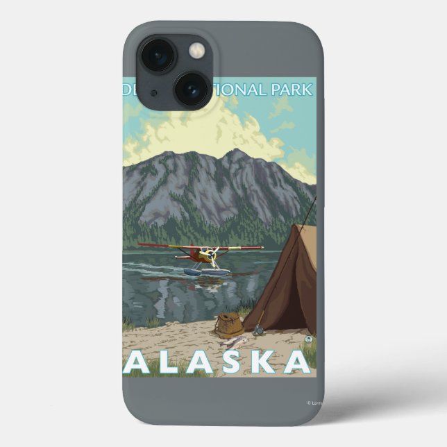 Bush Plane & Fishing - Denali Nat'l Park, Case-Mate iPhone Case (Back)