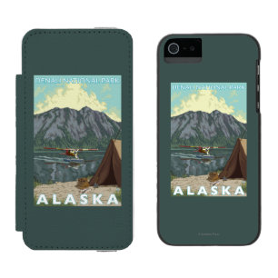 Bush Plane & Fishing - Denali Nat'l Park, Incipio Watson™ iPhone 5 Wallet Case