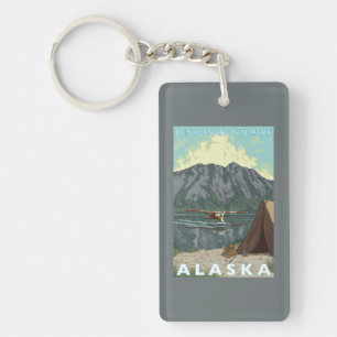 Bush Plane & Fishing - Denali Nat'l Park, Keychain