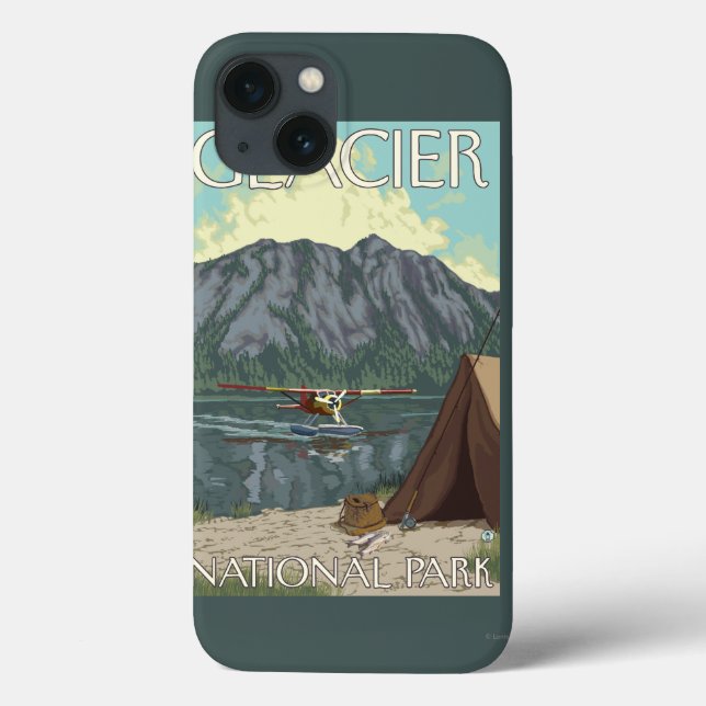 Bush Plane & Fishing - Glacier National Park, MT Case-Mate iPhone Case (Back)