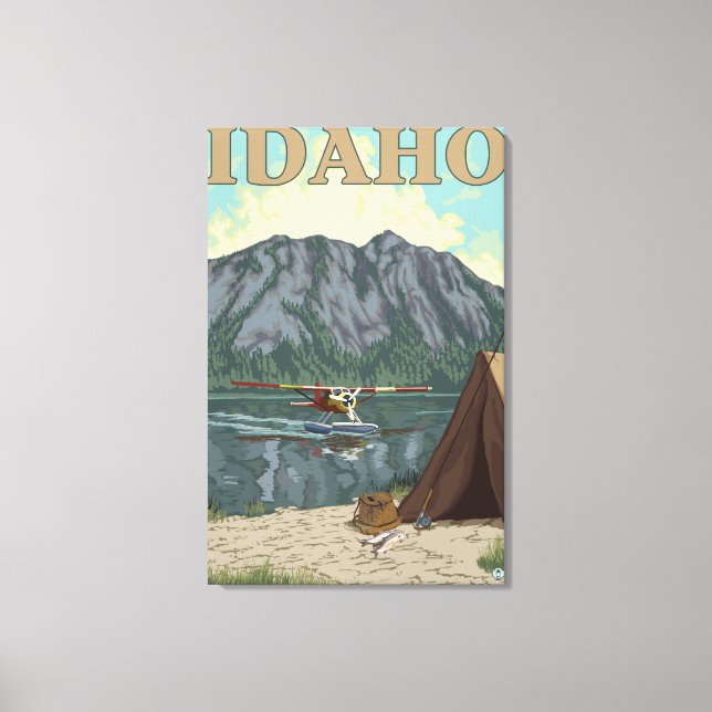 Bush Plane & Fishing - Idaho Canvas Print (Front)