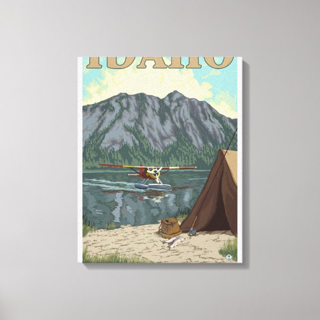 Bush Plane & Fishing - Idaho Canvas Print (Front)
