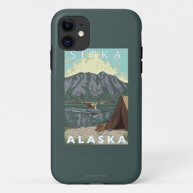 Bush Plane & Fishing - Sitka, Alaska Case-Mate iPhone Case (Back)