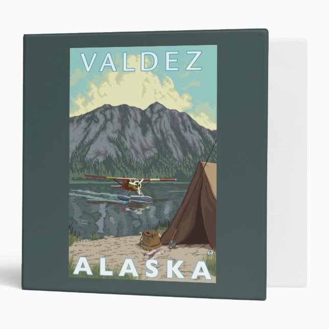 Bush Plane & Fishing - Valdez, Alaska Binder (Front/Inside)