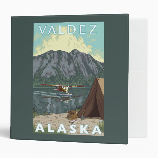 Bush Plane & Fishing - Valdez, Alaska Binder (Front/Inside)