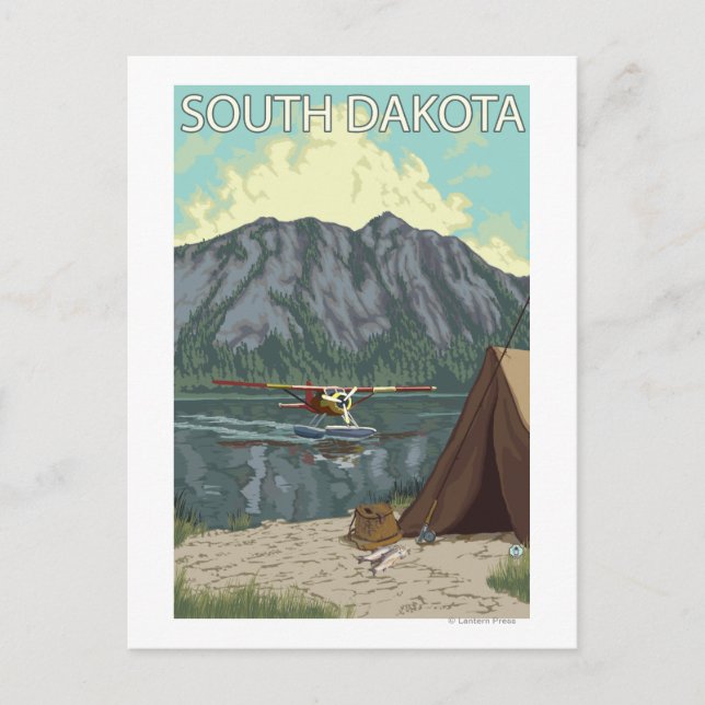 Bush Plane FishingSouth Dakota Postcard (Front)