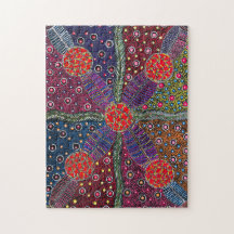 Bush plums and traditional body paint