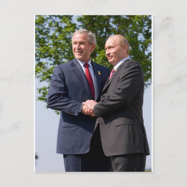 Bush & Putin Postcard (Front)