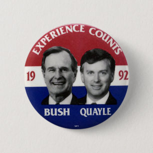 Bush-Quayle jugate - Button