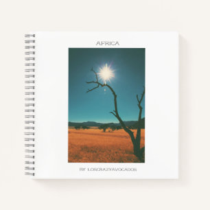 Bush Savannah Landscape Africa Tree Notebook