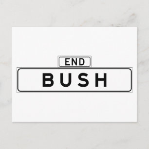 Bush St., San Francisco Street Sign Postcard