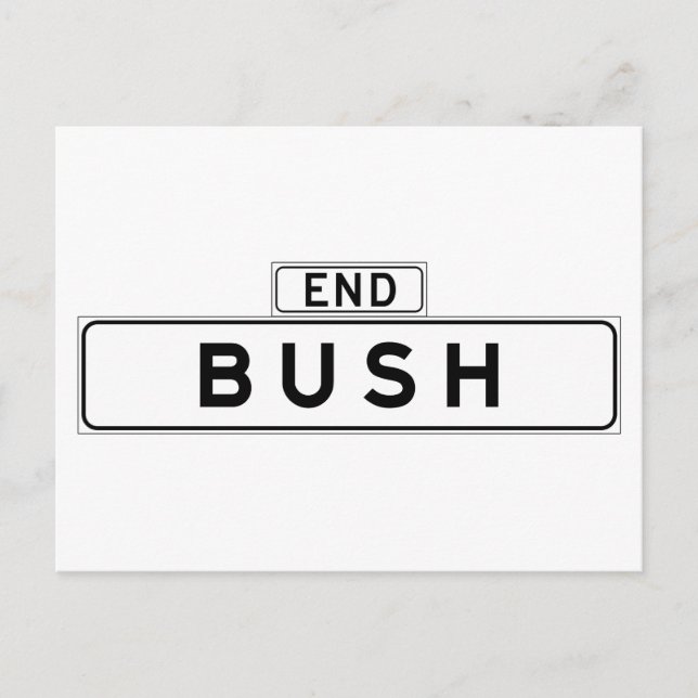 Bush St., San Francisco Street Sign Postcard (Front)