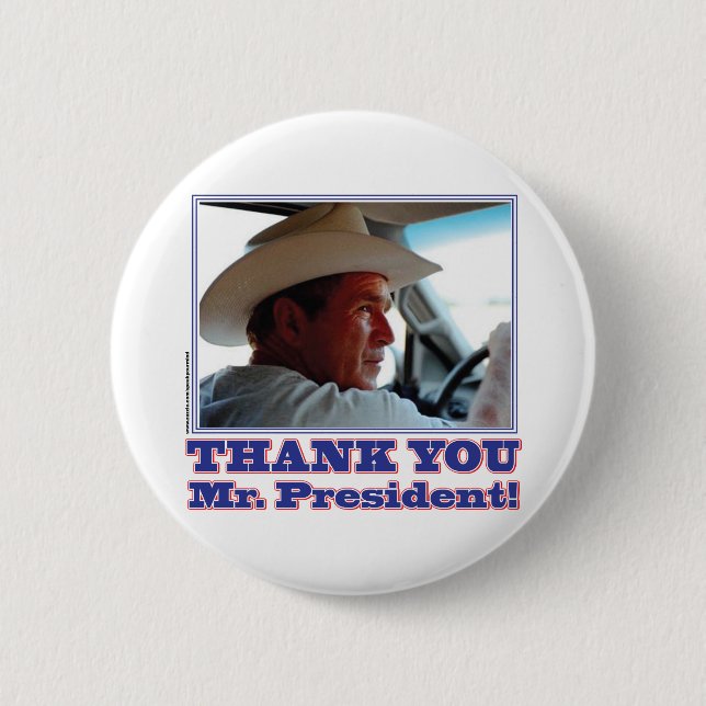 Bush-Thank-You 2 Inch Round Button (Front)