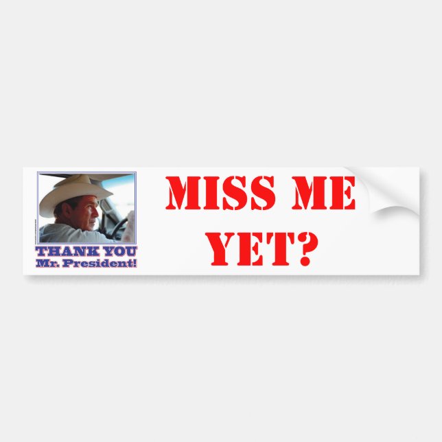 Bush-Thank-You Bumper Sticker (Front)