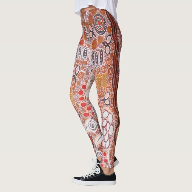 Bush Tucker Aboriginal Leggings (Left)