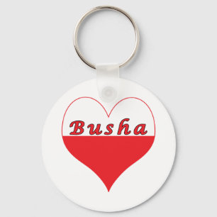 Busha Polish Heart Keychain