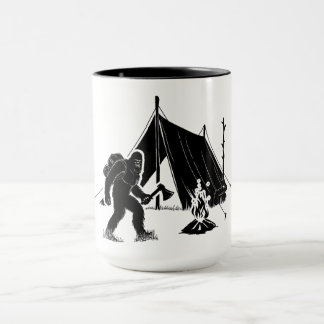 Bushcraft Adventure Camping Bigfoot Mug