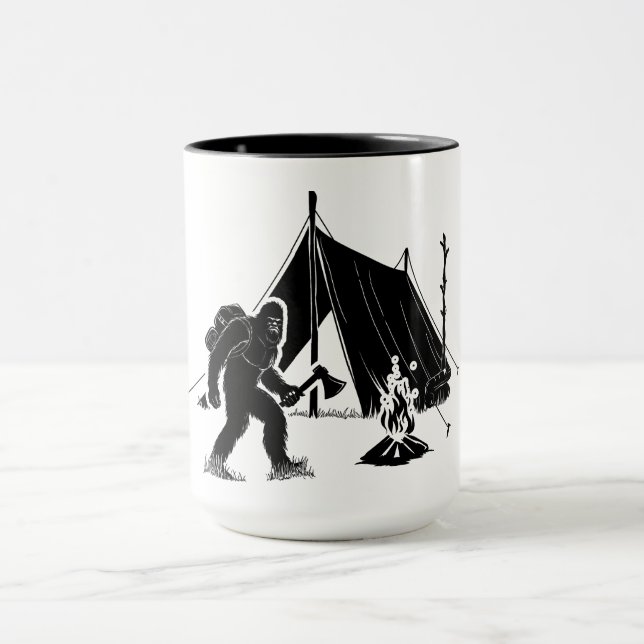 Bushcraft Adventure Camping Bigfoot Mug (Center)